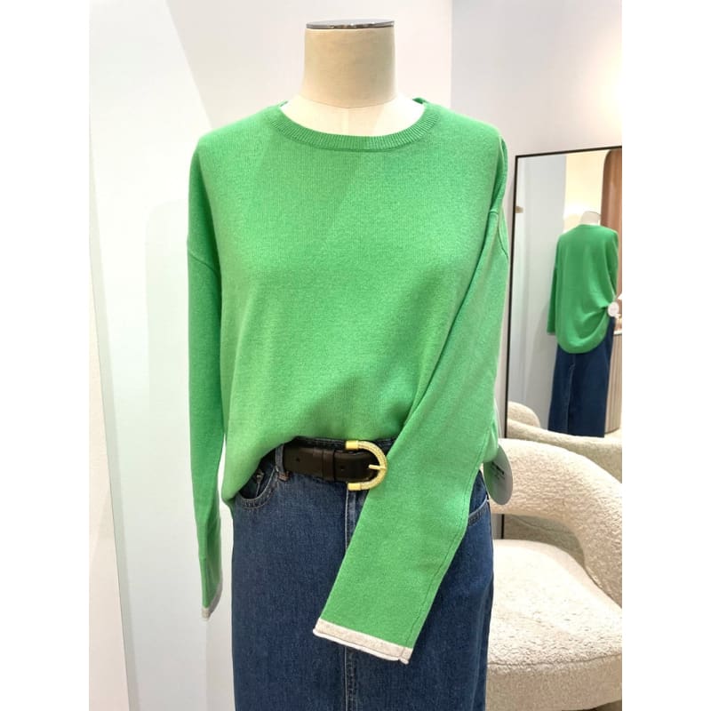 Baby Belle Sweater | Emerald - Tops