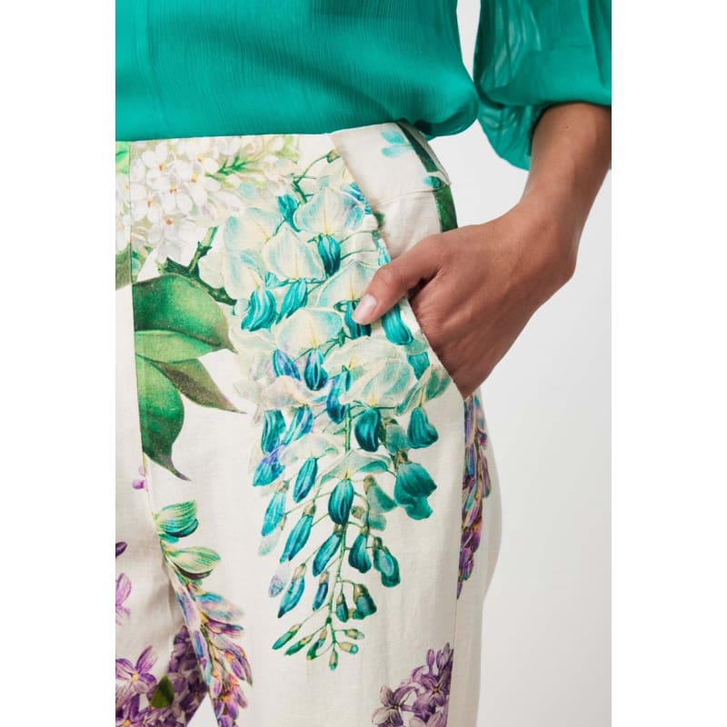 Bahia Linen Viscose Pant | Wisteria Alba - Bottoms