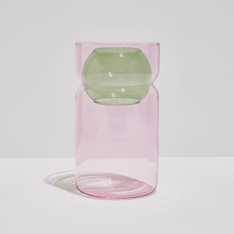 Balance Vase Pink + Green - Accessories