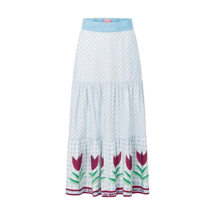 Barcelona Tiered Maxi Skirt - Bottoms