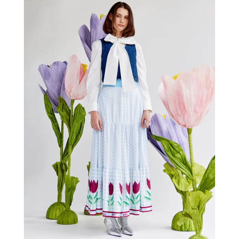 Barcelona Tiered Maxi Skirt - Bottoms