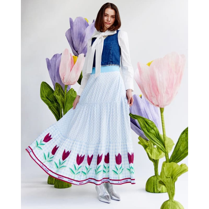 Barcelona Tiered Maxi Skirt - Bottoms