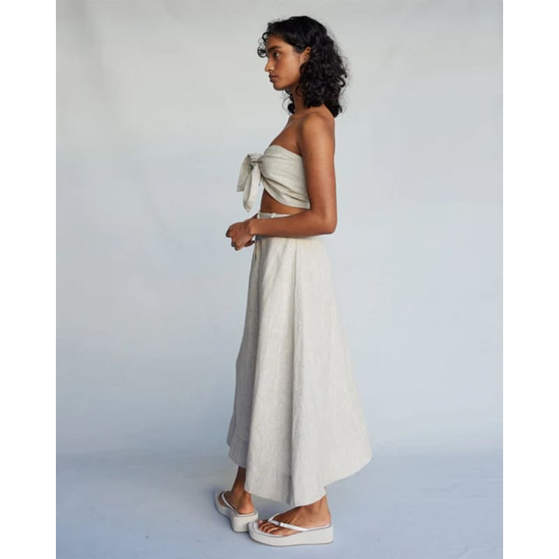 Barossa Linen Skirt | Natural - Bottoms