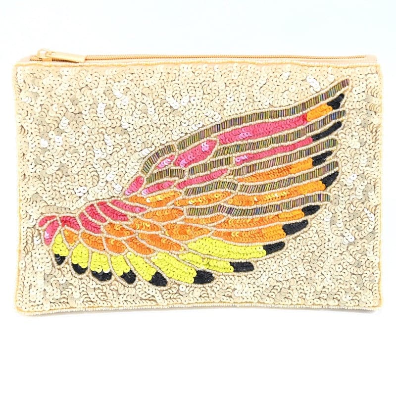 Beaded Wing Clutch - Accessories