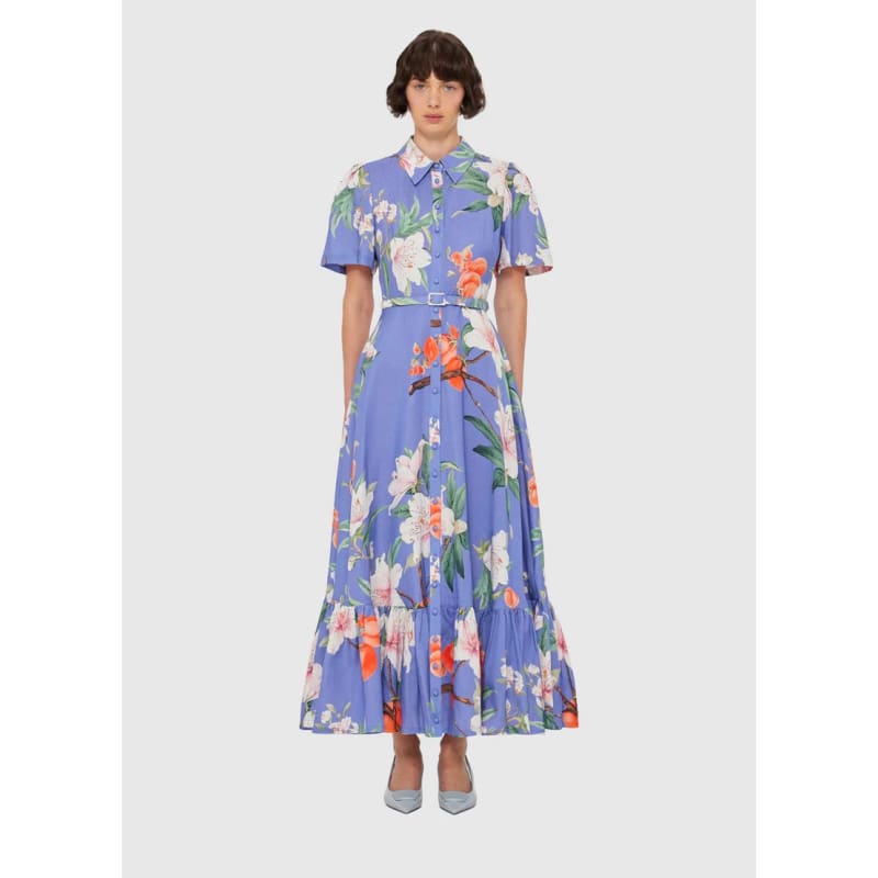 Becca Short Sleeve Midi Dress | Lavish Print Moonlight - Dress