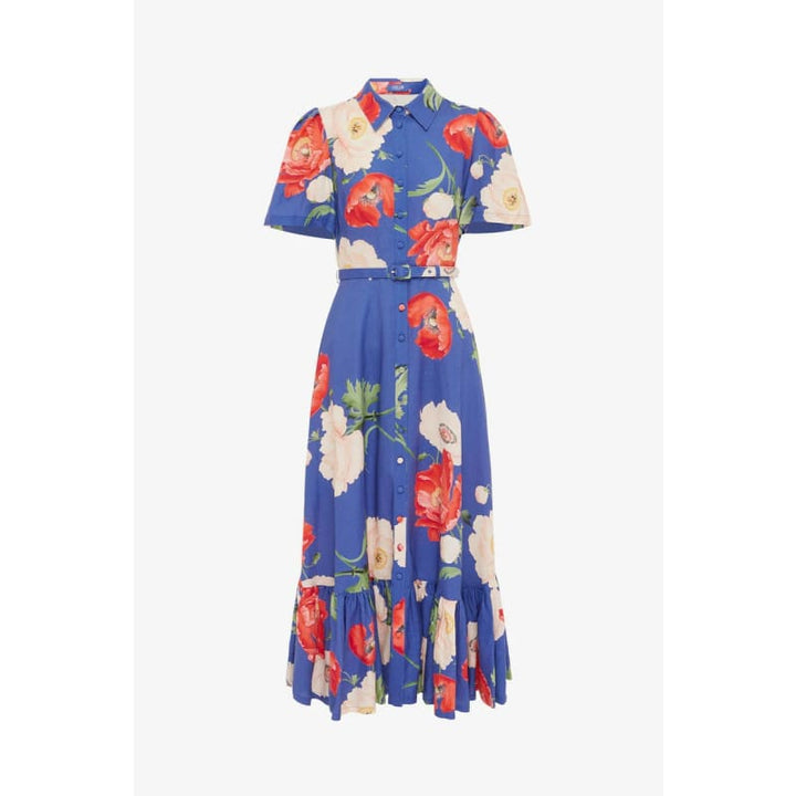 Becca Short Sleeve Midi Dress | Poppy Print - Dress