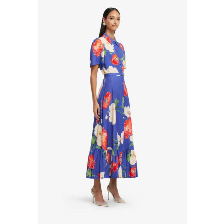 Becca Short Sleeve Midi Dress | Poppy Print - Dress