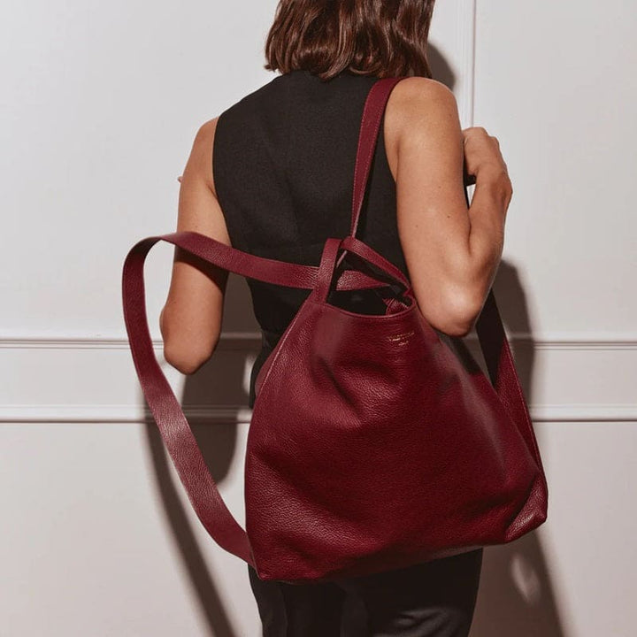 Bella 2 - 1 Convertible Backpack Tote | Bordeaux - Accessories
