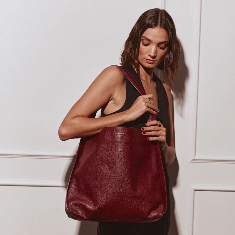 Bella 2 - 1 Convertible Backpack Tote | Bordeaux - Accessories