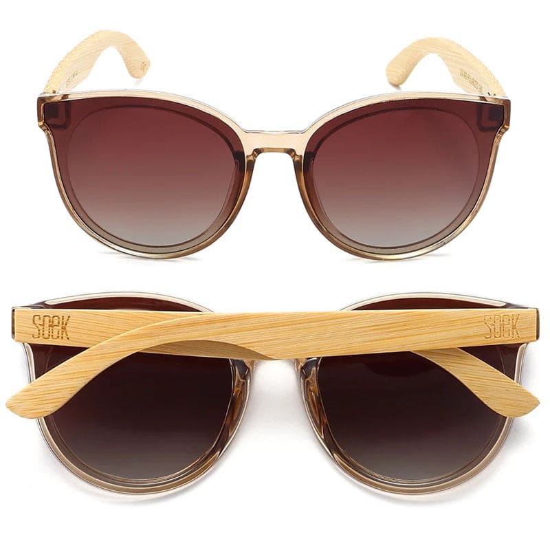 Bella Champagne Wooden Polarised Sunglasses - Accessories