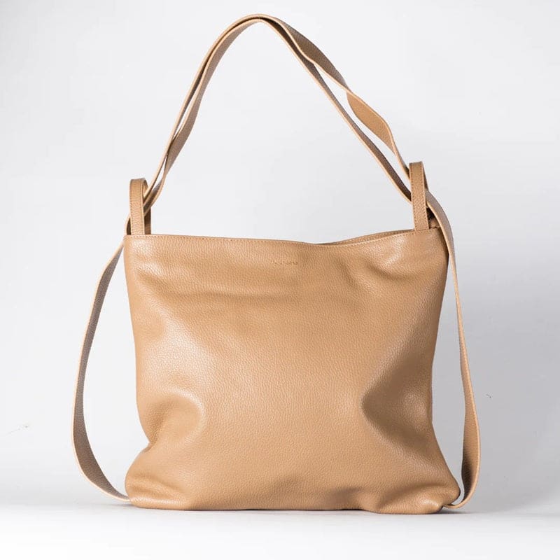 Bella XL 2-1 Convertible Backpack Tote | Light Tan - Accessories