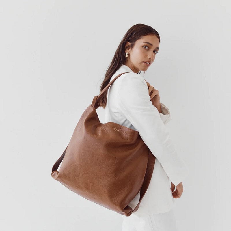 Bella XL Backpack Tote  Tan – Florence & Marabel Collections