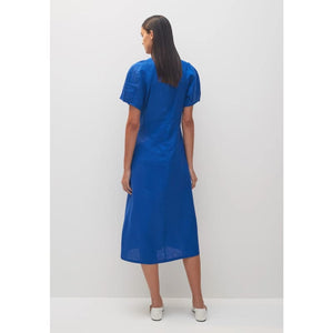 Benita Linen Dress | Cobalt - Dress