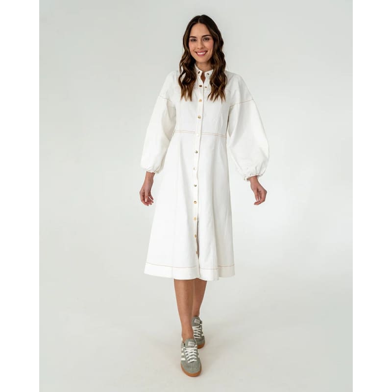 Berkeley Denim Dress | Chalk Denim - Dress