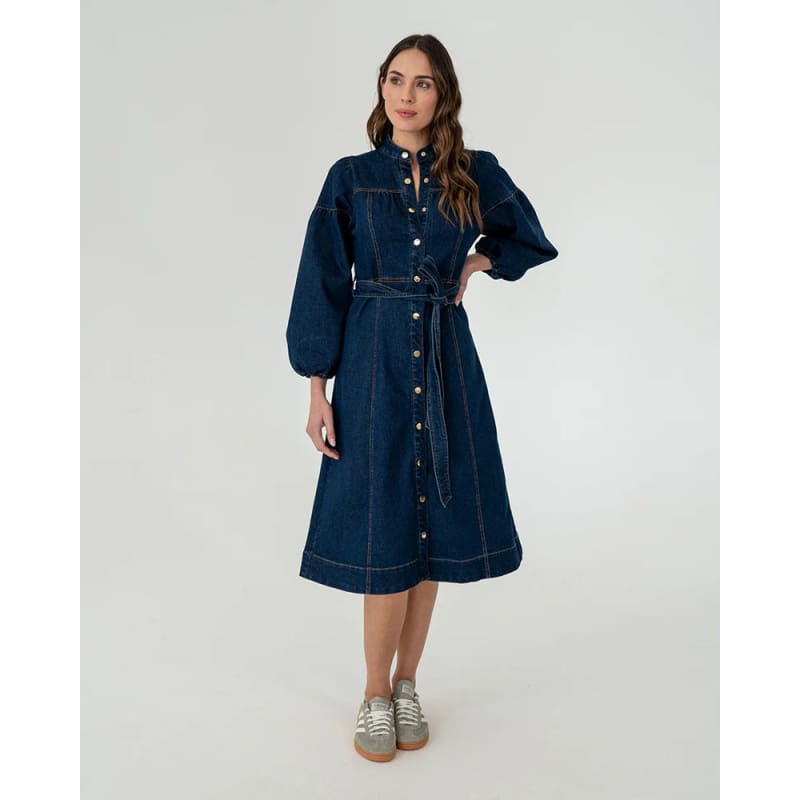Berkeley Denim Dress | Dark Denim - Dress