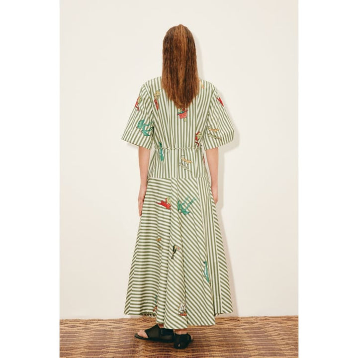 Bisou Embroidered Shirtdress - Dress