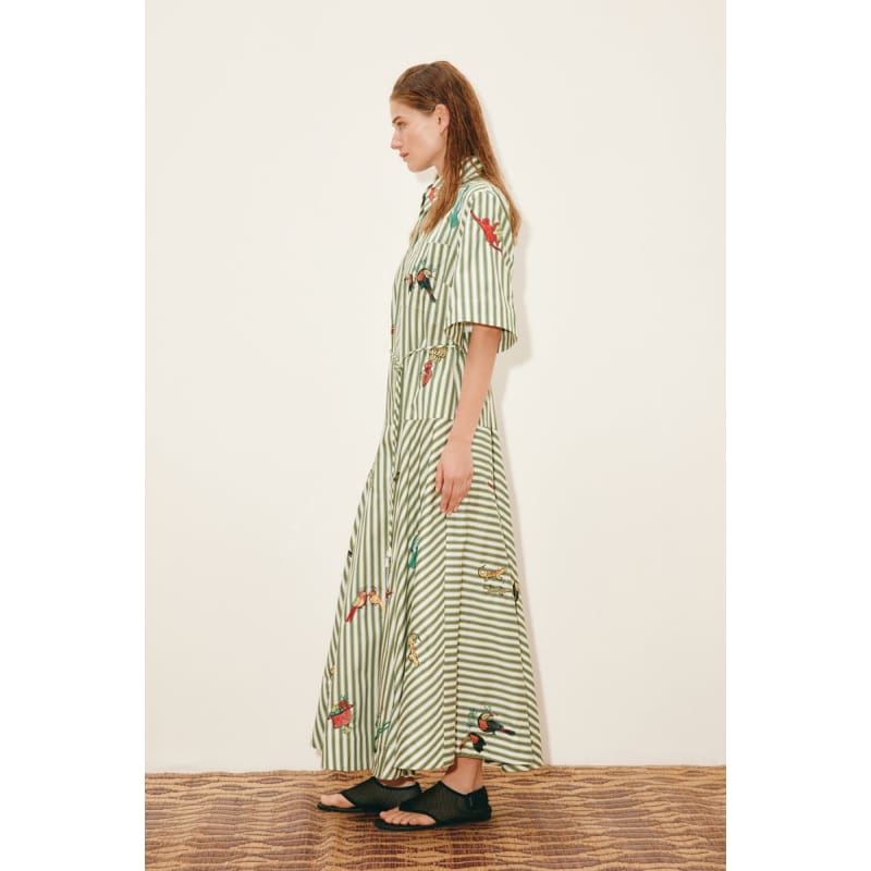 Bisou Embroidered Shirtdress - Dress