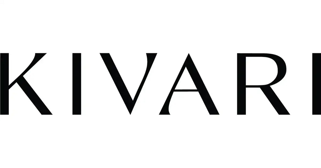 Black kivari logo on white background