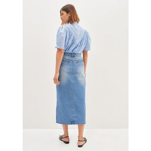 Blanca Denim Skirt | Blue - Bottoms
