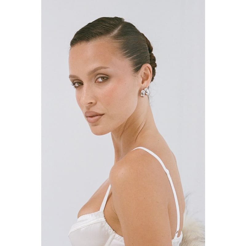 Blob Huggies | Silver - Jewellery