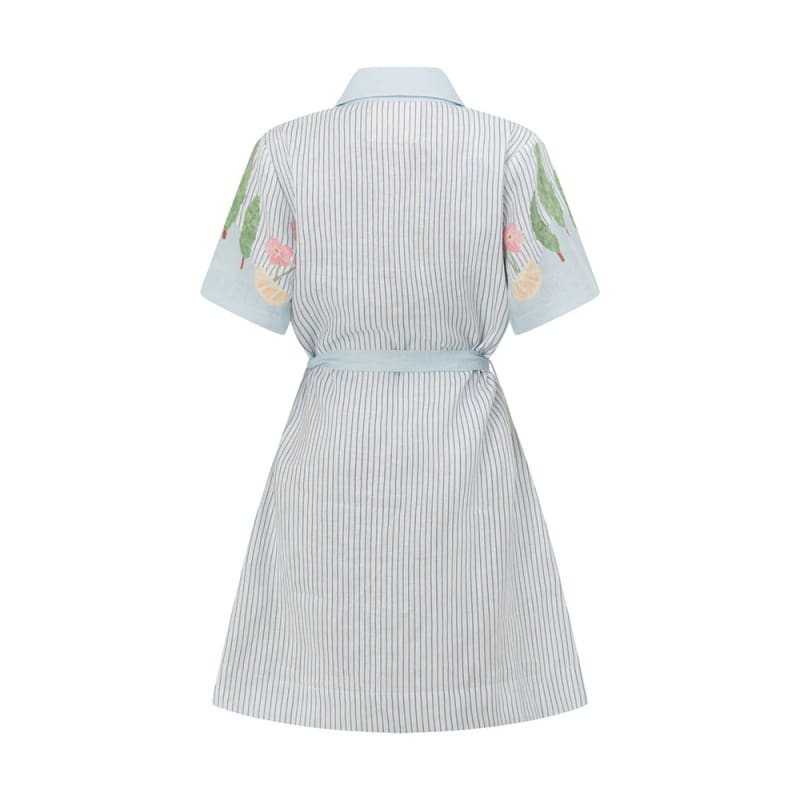 Boat Days Mini Shirt Dress | Swan Lake - Dress