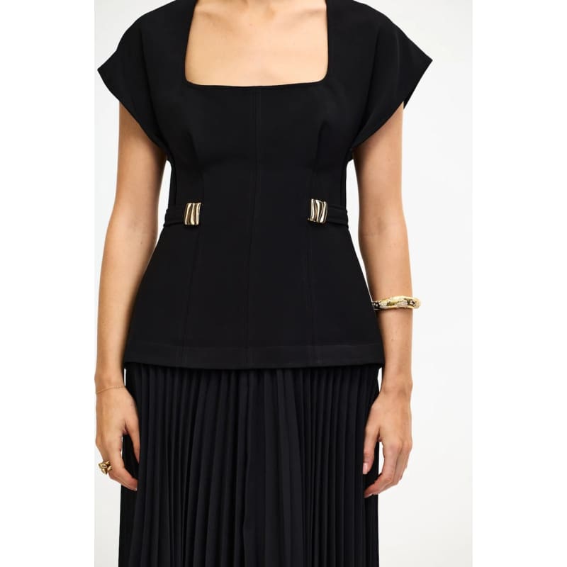 Bollow Maxi Dress | Black - Dress