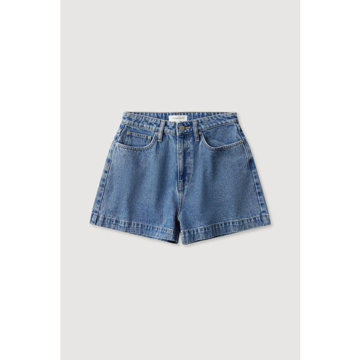 Boxy Denim Short | Dark Stone - Bottoms