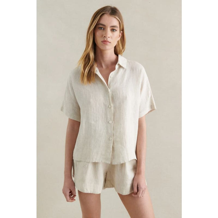 Bronte Linen Shorts | Natural - Bottoms