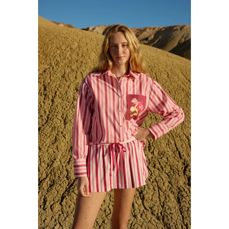 Buddy Shirt | Orchid Stripe - Tops