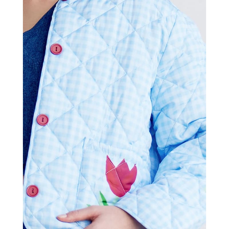 Buy Myself Flowers Quilted Jacket - Jackets