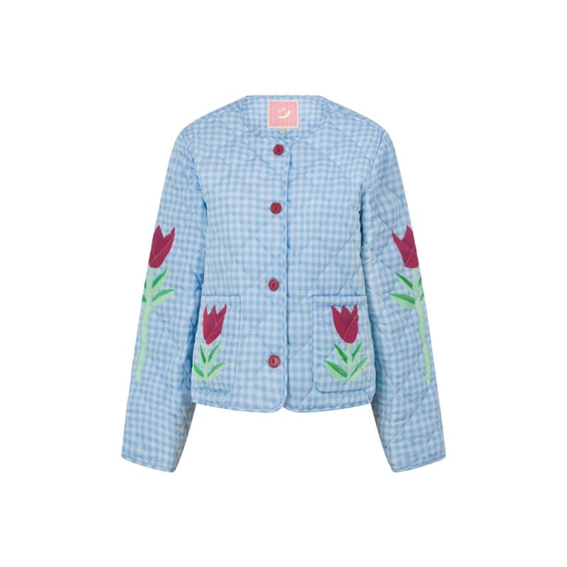 Buy Myself Flowers Quilted Jacket - Jackets