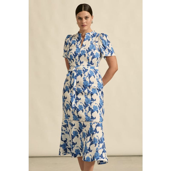 Cable Dress | Azure Bouquet - Dress