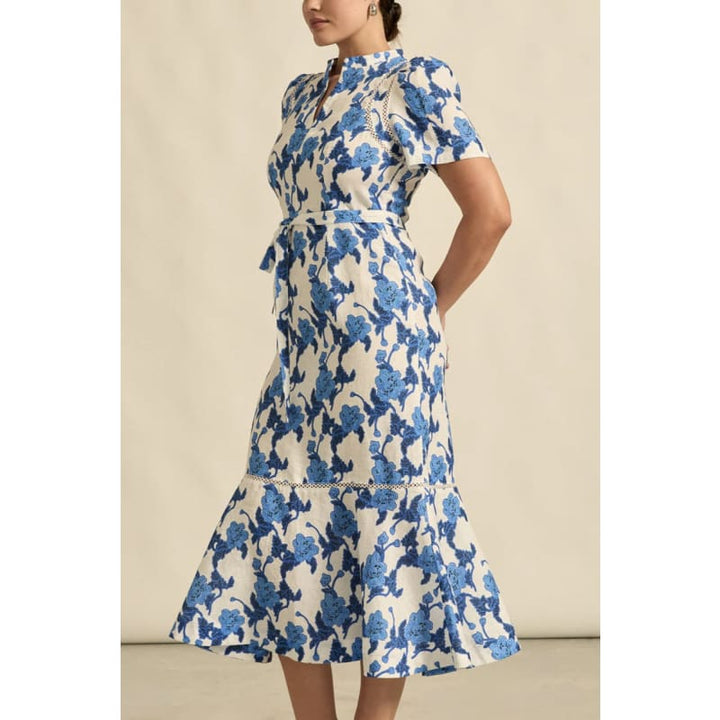 Cable Dress | Azure Bouquet - Dress