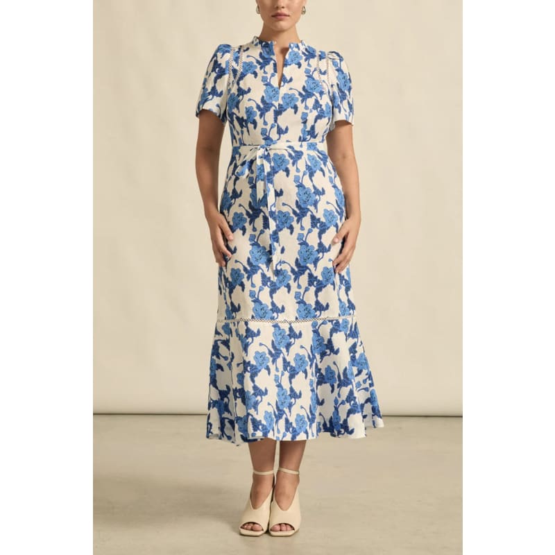 Cable Dress | Azure Bouquet - Dress