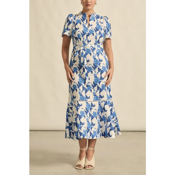 Cable Dress | Azure Bouquet - Dress