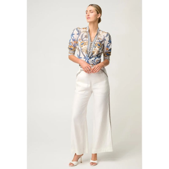 Calantha Silk Cotton Shirt | Golden Medina - Tops