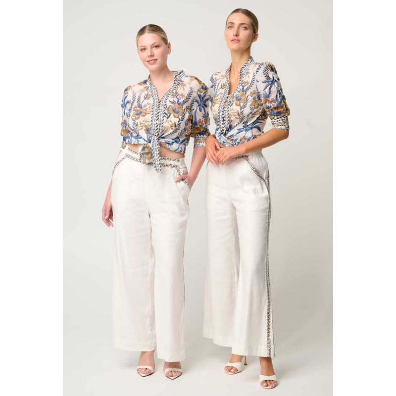 Calantha Silk Cotton Shirt | Golden Medina - Tops