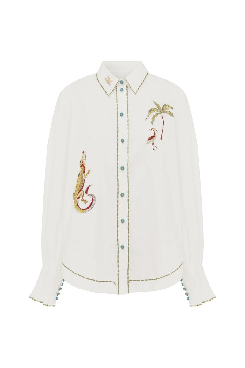 Camelia Embellished Shirt