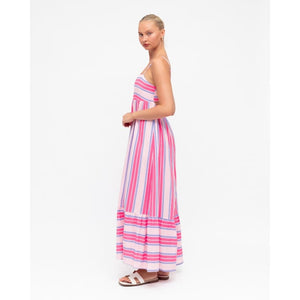 Candy Stripe Maxi Dress - Dress