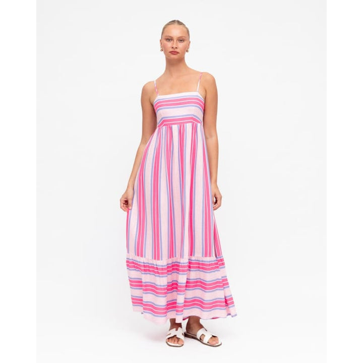 Candy Stripe Maxi Dress - Dress