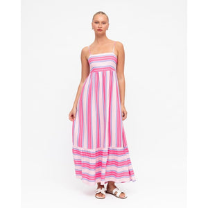 Candy Stripe Maxi Dress - Dress