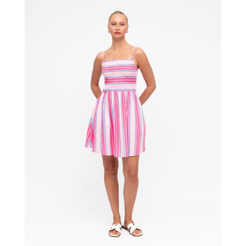 Candy Stripe Mini Dress - Dress