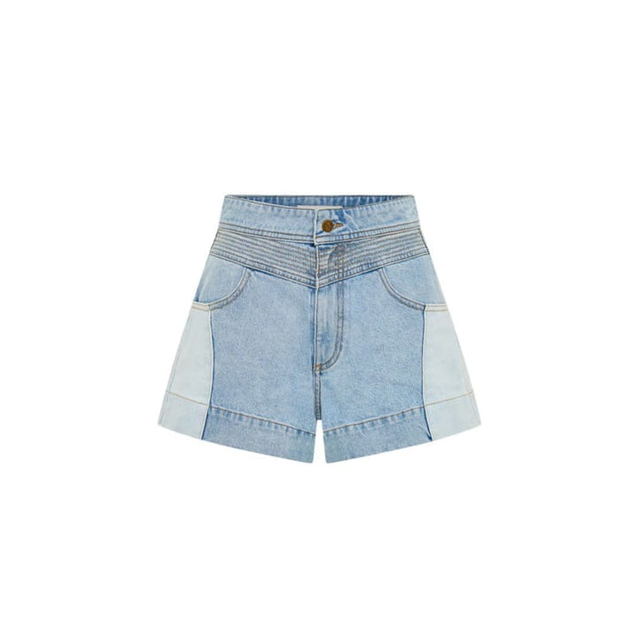 Carla Denim Short | Two Tone Wash - Bottoms