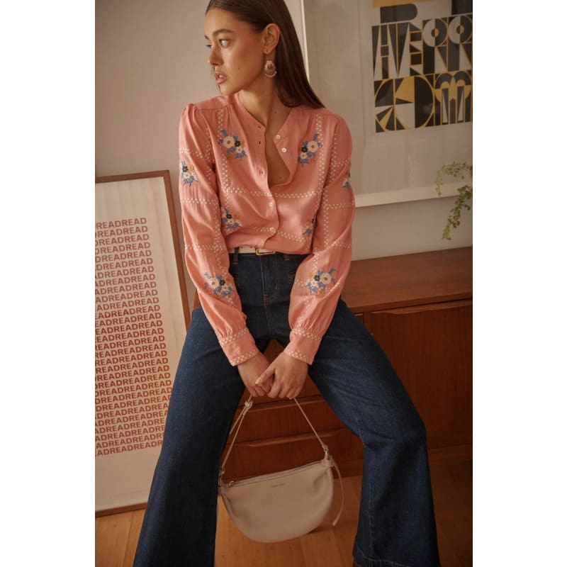 Carol Shirt | Musk Pink - Tops