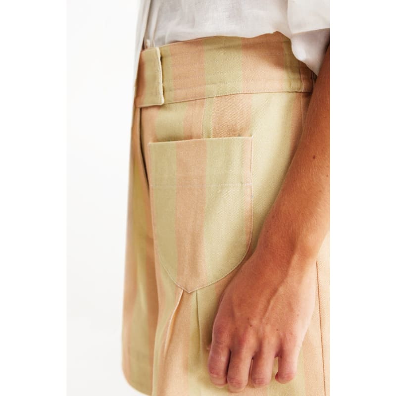 Carrots & Apples Short | Rockmelon Stripe - Bottoms