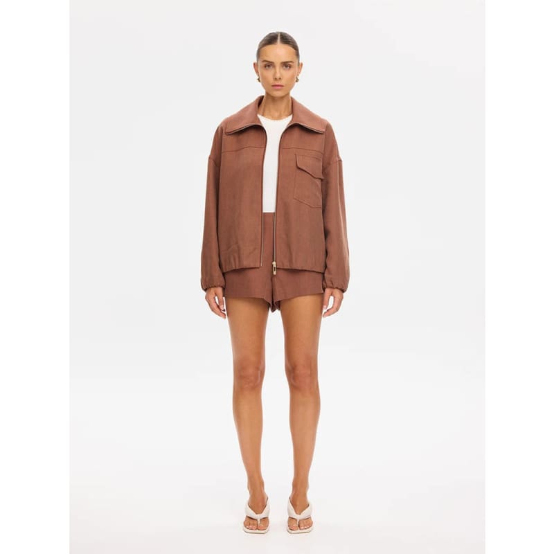 Cass Jacket | Chocolate - Jackets