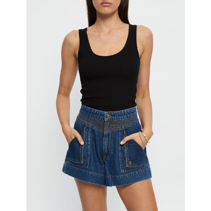 Celene Denim Short | Indigo Blue - Bottoms