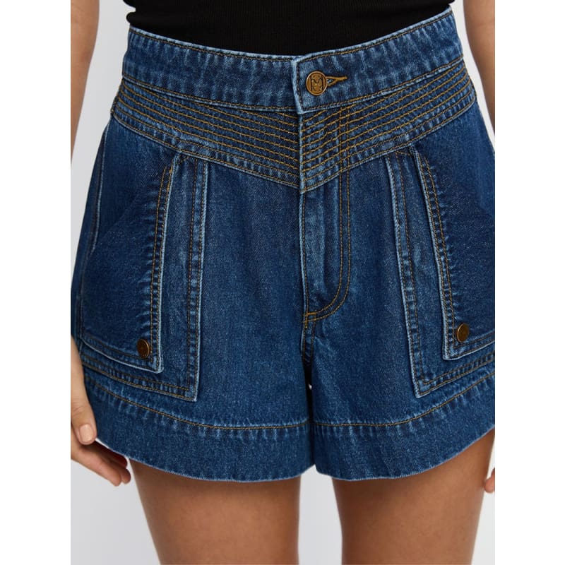 Celene Denim Short | Indigo Blue - Bottoms