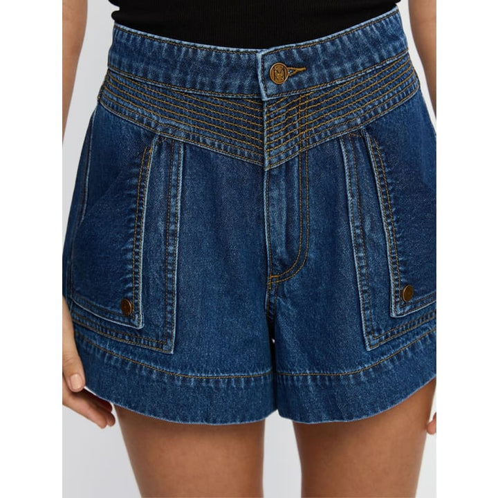 Celene Denim Short | Indigo Blue - Bottoms