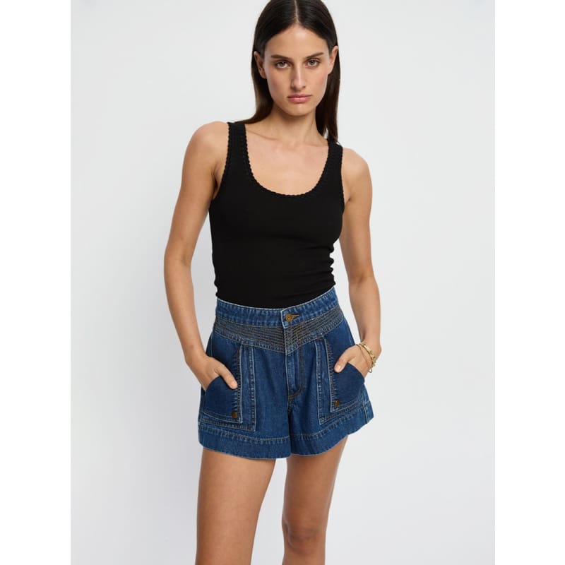 Celene Denim Short | Indigo Blue - Bottoms